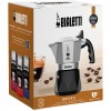 Bialetti Caffettiera New Brikka 2023, 2 Tazze, Espresso Cremoso come al Bar, Non Adatta a Piano Induzione, Manico antiscottatura, Design Elegante, Alluminio - 2 Tazze