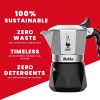 Bialetti Caffettiera New Brikka 2023, 2 Tazze, Espresso Cremoso come al Bar, Non Adatta a Piano Induzione, Manico antiscottatura, Design Elegante, Alluminio - 2 Tazze