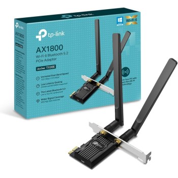 TP-Link Archer TX20E PCIe Adattatore AX1800Mbps WiFi 6, Scheda Bluetooth 5.2, WPA3, MU-MIMO, OFDMA, Scheda WiFi PC Fisso, Supporta Windows 10, 11 TP-Link Archer TX20E PCIe Adattatore AX1800Mbps WiFi 6, Scheda Bluetooth 5.2, WPA3, MU-MIMO, OFDMA, Scheda WiFi PC Fisso, Supporta Windows 10, 11