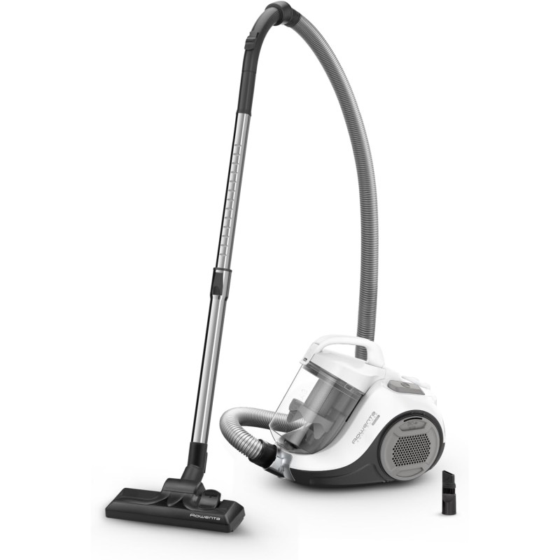 Rowenta Swift Power Cyclonic RO2917 Bagless Towing Vacuum Cleaner, 900 W Power, Silent Motor, Easy Clean Tank, White/Grey Rowenta Swift Power Cyclonic RO2917 Bagless Towing Vacuum Cleaner, 900 W Power, Silent Motor, Easy Clean Tank, White/Grey