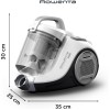 Rowenta Swift Power Cyclonic RO2917 Bagless Towing Vacuum Cleaner, 900 W Power, Silent Motor, Easy Clean Tank, White/Grey Rowenta Swift Power Cyclonic RO2917 Bagless Towing Vacuum Cleaner, 900 W Power, Silent Motor, Easy Clean Tank, White/Grey