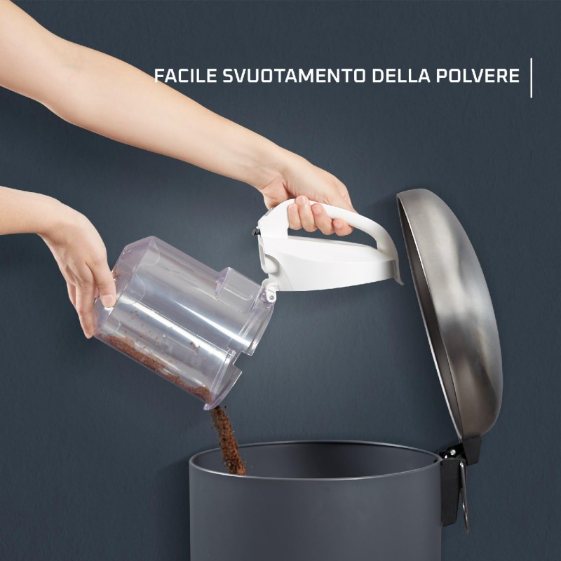 Rowenta Swift Power Cyclonic RO2917 Bagless Towing Vacuum Cleaner, 900 W Power, Silent Motor, Easy Clean Tank, White/Grey Rowenta Swift Power Cyclonic RO2917 Bagless Towing Vacuum Cleaner, 900 W Power, Silent Motor, Easy Clean Tank, White/Grey