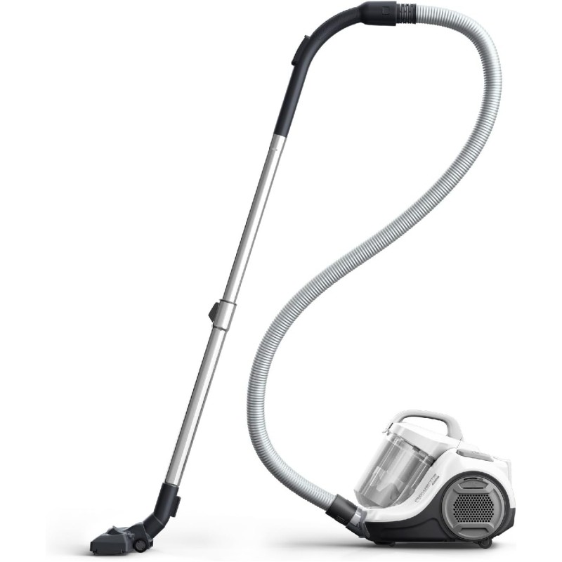 Rowenta Swift Power Cyclonic RO2917 Bagless Towing Vacuum Cleaner, 900 W Power, Silent Motor, Easy Clean Tank, White/Grey Rowenta Swift Power Cyclonic RO2917 Bagless Towing Vacuum Cleaner, 900 W Power, Silent Motor, Easy Clean Tank, White/Grey