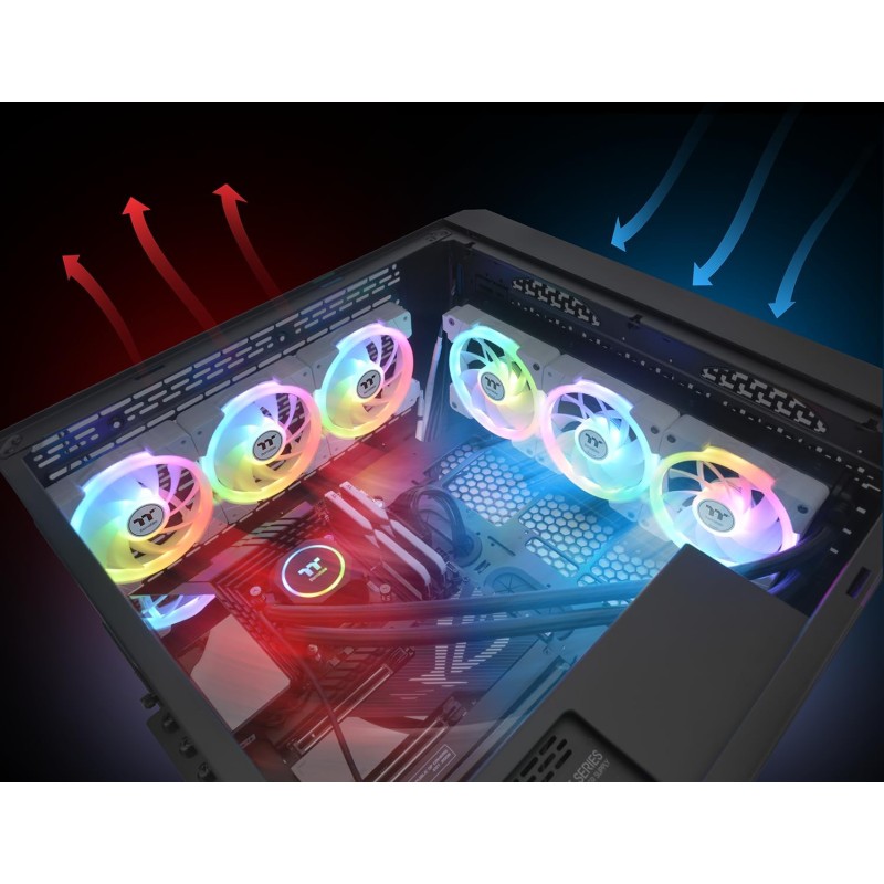 Thermaltake SWAFAN EX12 ARGB white - 120mm WHITE Thermaltake SWAFAN EX12 ARGB white - 120mm WHITE