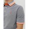 JACK & JONES Polo Plain Shirt Collar Polo - XS Grigio JACK & JONES Polo Plain Shirt Collar Polo - XS Grigio