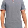 JACK & JONES Polo Plain Shirt Collar Polo - XS Grigio
