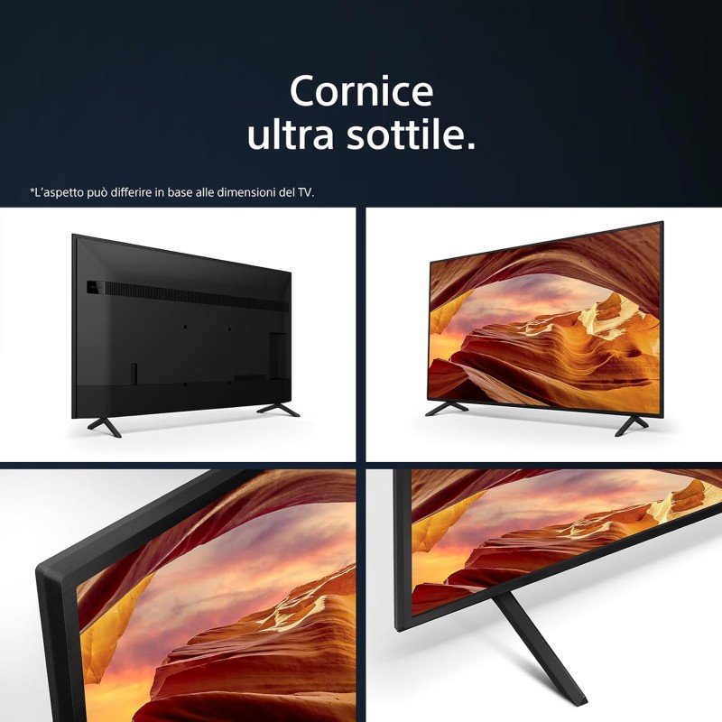 Sony BRAVIA,KD-65X75WL,LED,4K HDR,Google TV,ECO PACK,BRAVIA CORE,Narrow Bezel Design,Nero - 65 Inch