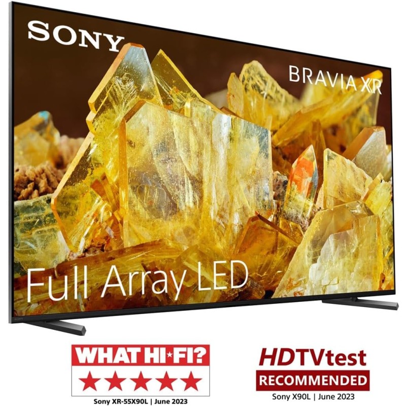 Sony BRAVIA XR, XR-55X90L, Full Array LED, 4K HDR, Google TV, ECO PACK, BRAVIA CORE, Ottimo per PlayStation 5, Aluminium Seamless Edge Design, Grigio Scuro - 55" Sony BRAVIA XR, XR-55X90L, Full Array LED, 4K HDR, Google TV, ECO PACK, BRAVIA CORE, Ottimo per PlayStation 5, Aluminium Seamless Edge Design, Grigio Scuro - 55"