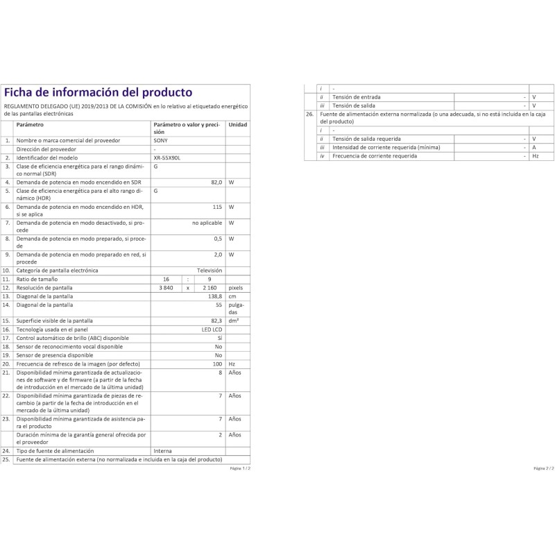 Sony BRAVIA XR, XR-55X90L, Full Array LED, 4K HDR, Google TV, ECO PACK, BRAVIA CORE, Ottimo per PlayStation 5, Aluminium Seamless Edge Design, Grigio Scuro - 55" Sony BRAVIA XR, XR-55X90L, Full Array LED, 4K HDR, Google TV, ECO PACK, BRAVIA CORE, Ottimo per PlayStation 5, Aluminium Seamless Edge Design, Grigio Scuro - 55"