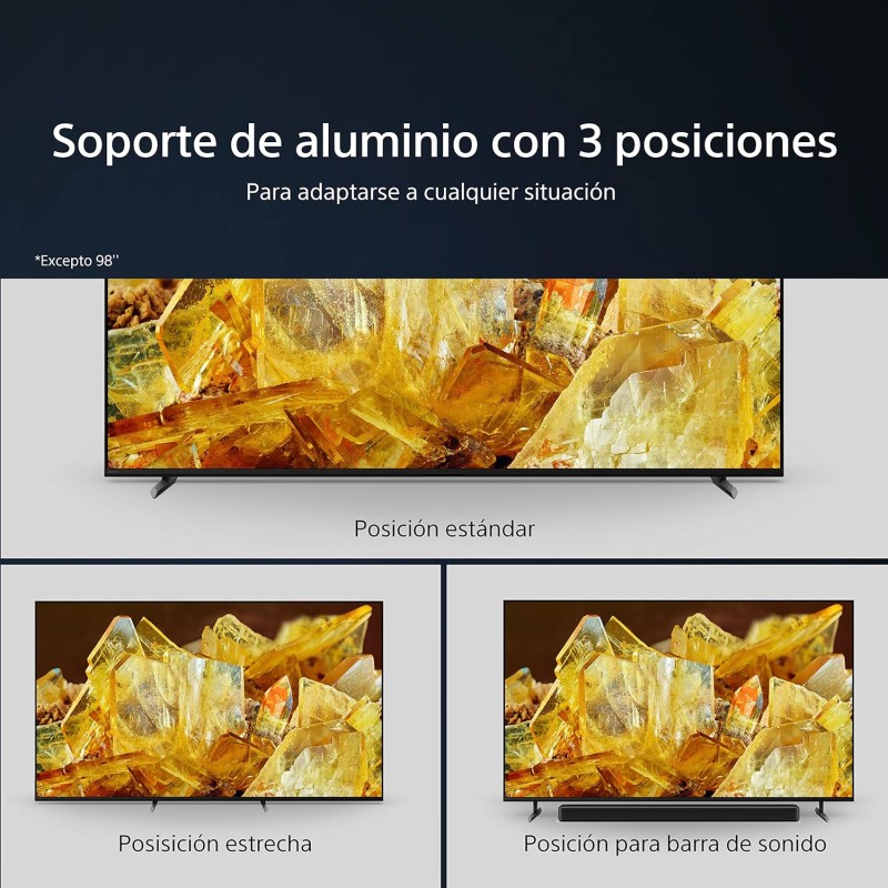 Sony BRAVIA XR, XR-55X90L, Full Array LED, 4K HDR, Google TV, ECO PACK, BRAVIA CORE, Ottimo per PlayStation 5, Aluminium Seamless Edge Design, Grigio Scuro - 55" Sony BRAVIA XR, XR-55X90L, Full Array LED, 4K HDR, Google TV, ECO PACK, BRAVIA CORE, Ottimo per PlayStation 5, Aluminium Seamless Edge Design, Grigio Scuro - 55"