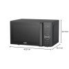 Beko - MGC20130BB - Forno a Microonde con Grill 20 Litri, 1000 W, Timer Digitale, Libera Installazione, 10 Livelli di Potenza - Nero