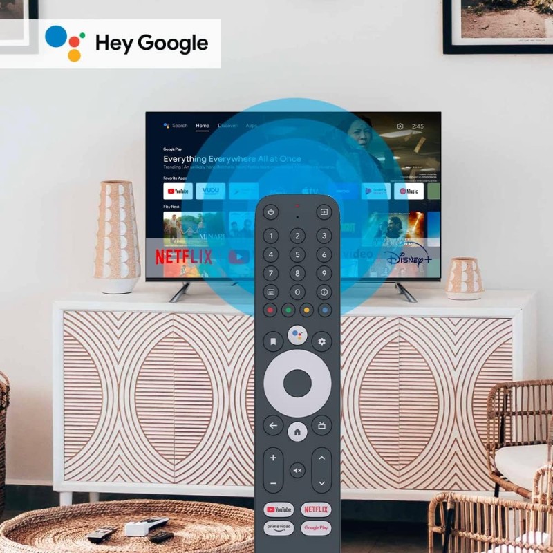 STRONG - Streaming Box Android TV + DVB-T 4K UHD - SRT420 - Chromecast integrato - Compatibile con Google Voice Assistant - Dolby Audio e Dolby Vision - Facile da installare - Nero