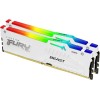 Kingston FURY Beast Bianco RGB XMP 32GB 6000MT/s DDR5 CL40 DIMM Memoria Gaming per Computer Fissi Kit da 2 - KF560C40BWAK2-32 - 32GB Bianco