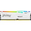 Kingston FURY Beast Bianco RGB XMP 32GB 6000MT/s DDR5 CL40 DIMM Memoria Gaming per Computer Fissi Kit da 2 - KF560C40BWAK2-32 - 32GB Bianco