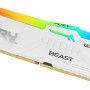 Kingston FURY Beast Bianco RGB XMP 64GB 5600MT/s DDR5 CL40 DIMM Memoria Gaming per Computer Fissi Kit da 2 - KF556C40BWAK2-64 - 64GB Bianco