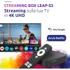 STRONG - Streaming Box Android TV 4K UHD - Leap-S3 - Chromecast integrato - Compatibile con Google Voice Assistant - Dolby Atmos e Dolby Vision - Facile da installare - Nero STRONG - Streaming Box Android TV 4K UHD - Leap-S3 - Chromecast integrato - Compatibile con Google Voice Assistant - Dolby Atmos e Dolby Vision - Facile da installare - Nero