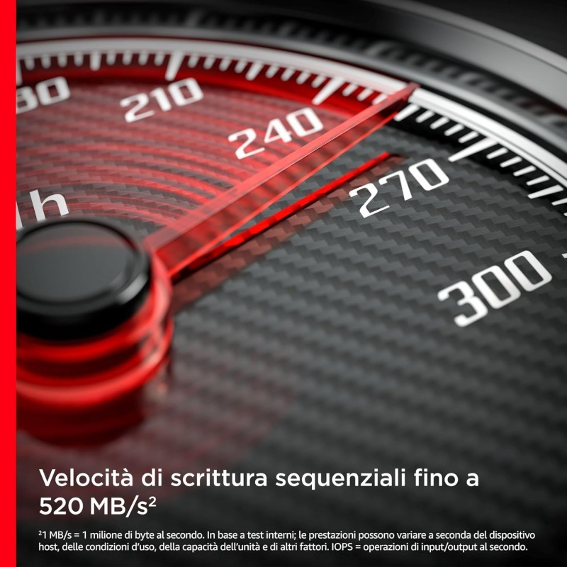 SanDisk Ultra 3D 4TB SSD Interno, SATA 2.5", ultra veloce fino a 560 MB/s, SATA III 6GB/s, 3D NAND Technologia, Tecnologia nCache 2.0, Resistente agli urti - 4TB
