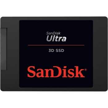 SanDisk Ultra 3D 4TB SSD Interno, SATA 2.5", ultra veloce fino a 560 MB/s, SATA III 6GB/s, 3D NAND Technologia, Tecnologia nCache 2.0, Resistente agli urti - 4TB
