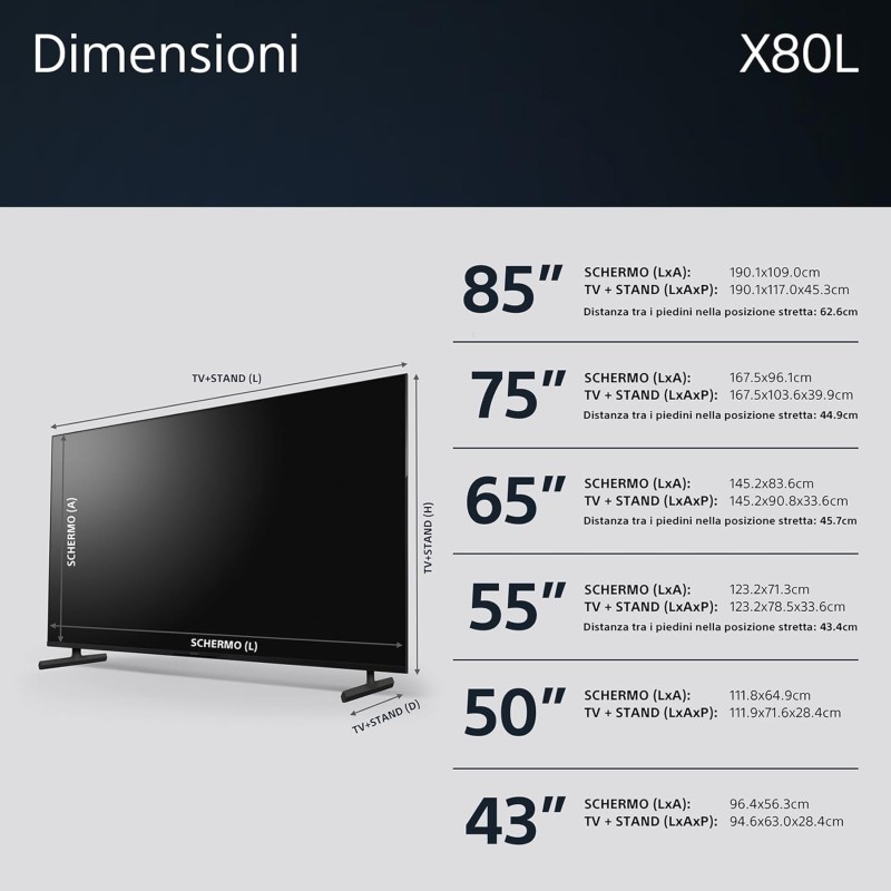 Sony BRAVIA, KD-75X80L, LED, 4K HDR, Google TV, ECO PACK, BRAVIA CORE, Flush Surface Design - 75 Inch Sony BRAVIA, KD-75X80L, LED, 4K HDR, Google TV, ECO PACK, BRAVIA CORE, Flush Surface Design - 75 Inch