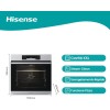 Hisense O65226AXS, Forno Elettrico da Incasso, Multifunzione Termoventilato con Vapore, Capienza XXL 77L, Pulizia AcquaClean, 13 Funzioni di Cottura (Pizza 300°C e AirFry), Inox Anti-impronta - Inox Hisense O65226AXS, Forno Elettrico da Incasso, Multifunzione Termoventilato con Vapore, Capienza XXL 77L, Pulizia AcquaClean, 13 Funzioni di Cottura (Pizza 300°C e AirFry), Inox Anti-impronta - Inox