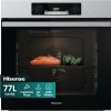 Hisense O65226AXS, Forno Elettrico da Incasso, Multifunzione Termoventilato con Vapore, Capienza XXL 77L, Pulizia AcquaClean, 13 Funzioni di Cottura (Pizza 300°C e AirFry), Inox Anti-impronta - Inox