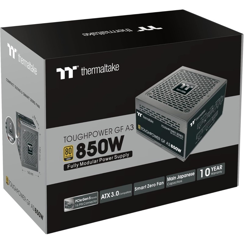 Thermaltake Toughpower GF A3 850W Gold | Voll-modular | ATX 3.0 | PCIe Gen 5