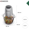 Kenwood EasyChop+ CHP62.400SI, Tritatutto con Sistema di Lame Quad Blade in Acciaio Inox, Sistema di Controllo, Tritaghiaccio, Ciotola in Vetro da 600ml, Lavabile in Lavastoviglie, 500W, Silver Kenwood EasyChop+ CHP62.400SI, Tritatutto con Sistema di Lame Quad Blade in Acciaio Inox, Sistema di Controllo, Tritaghiaccio, Ciotola in Vetro da 600ml, Lavabile in Lavastoviglie, 500W, Silver