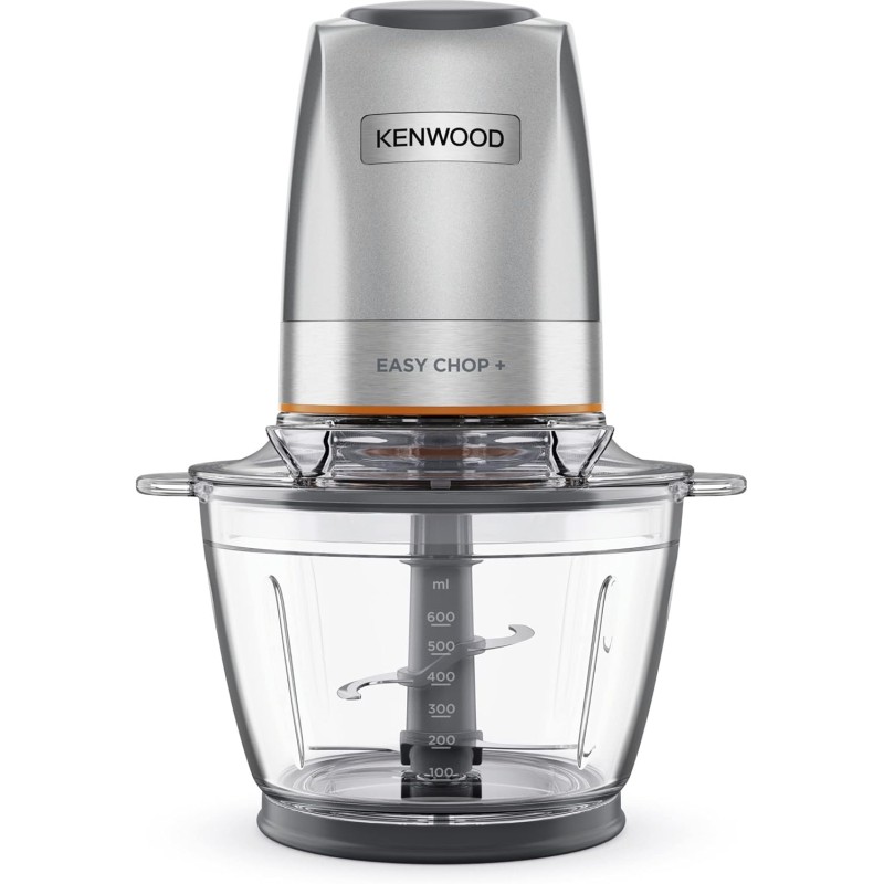 Kenwood EasyChop+ CHP62.400SI, Tritatutto con Sistema di Lame Quad Blade in Acciaio Inox, Sistema di Controllo, Tritaghiaccio, Ciotola in Vetro da 600ml, Lavabile in Lavastoviglie, 500W, Silver Kenwood EasyChop+ CHP62.400SI, Tritatutto con Sistema di Lame Quad Blade in Acciaio Inox, Sistema di Controllo, Tritaghiaccio, Ciotola in Vetro da 600ml, Lavabile in Lavastoviglie, 500W, Silver