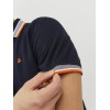 JACK & JONES Polo Plain Shirt Collar Polo - XS Blu (Black Navy Detail: Neon) JACK & JONES Polo Plain Shirt Collar Polo - XS Blu (Black Navy Detail: Neon)