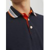 JACK & JONES Polo Plain Shirt Collar Polo - S Nero - Grigio - Arancione JACK & JONES Polo Plain Shirt Collar Polo - S Nero - Grigio - Arancione