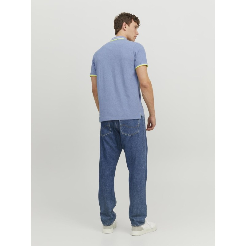 JACK & JONES Polo Plain Shirt Collar Polo - XS Blu (Bright Cobalt Detail:neon) JACK & JONES Polo Plain Shirt Collar Polo - XS Blu (Bright Cobalt Detail:neon)