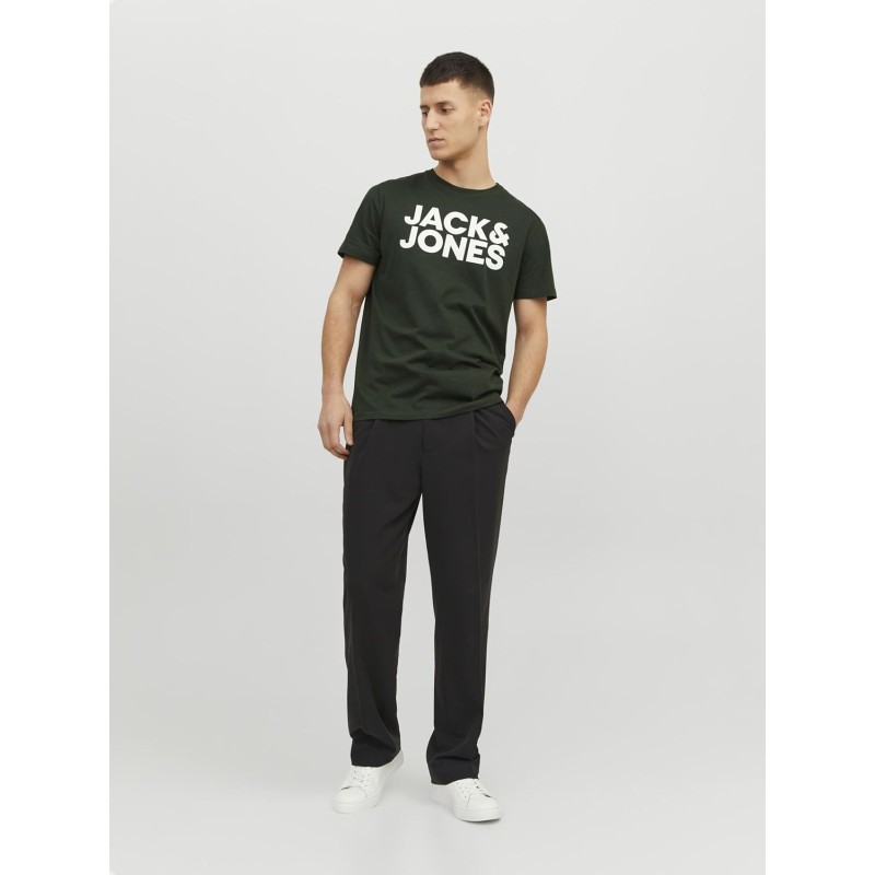 JACK & JONES Jjecorp Logo Tee SS O-Neck Noos T-Shirt Uomo - XS Verde (Mountain View Fit: Slim/Large Print) JACK & JONES Jjecorp Logo Tee SS O-Neck Noos T-Shirt Uomo - XS Verde (Mountain View Fit: Slim/Large Print)