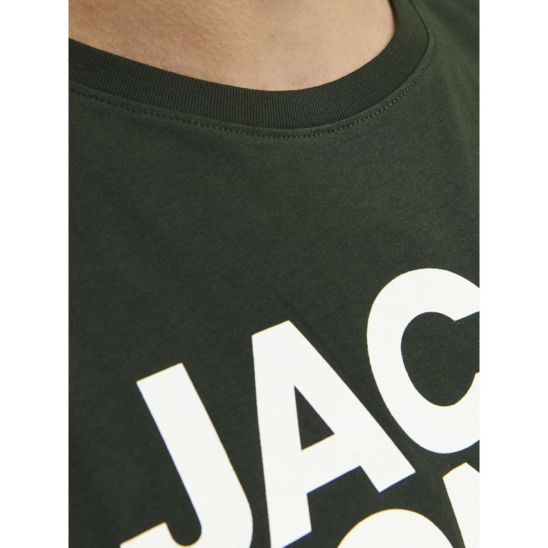 JACK & JONES Jjecorp Logo Tee SS O-Neck Noos T-Shirt Uomo - XS Verde (Mountain View Fit: Slim/Large Print) JACK & JONES Jjecorp Logo Tee SS O-Neck Noos T-Shirt Uomo - XS Verde (Mountain View Fit: Slim/Large Print)