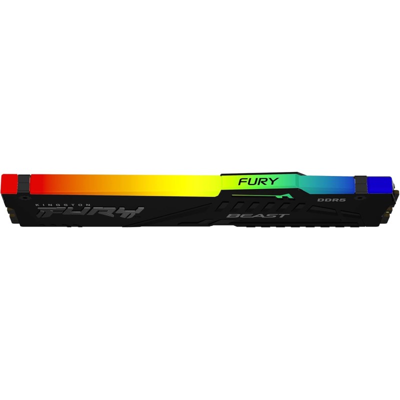 Kingston FURY Beast Nero RGB XMP 128GB 5200MT/s DDR5 CL40 DIMM Memoria Gaming per Computer Fissi Kit da 4 - KF552C40BBAK4-128 - 128GB Nero Kingston FURY Beast Nero RGB XMP 128GB 5200MT/s DDR5 CL40 DIMM Memoria Gaming per Computer Fissi Kit da 4 - KF552C40BBAK4-128 - 128GB Nero