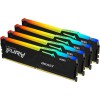 Kingston FURY Beast Nero RGB XMP 128GB 5200MT/s DDR5 CL40 DIMM Memoria Gaming per Computer Fissi Kit da 4 - KF552C40BBAK4-128 - 128GB Nero Kingston FURY Beast Nero RGB XMP 128GB 5200MT/s DDR5 CL40 DIMM Memoria Gaming per Computer Fissi Kit da 4 - KF552C40BBAK4-128 - 128GB Nero