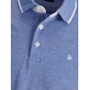 JACK & JONES Polo Plain Shirt Collar Polo - M Antracite JACK & JONES Polo Plain Shirt Collar Polo - M Antracite