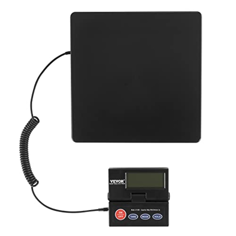 VEVOR Bilancia Digitale Pesa Pacchi di Spedizione Pacchi Postali Uso Commerciale in ABS Carico tra 10g-50kg per Corriere Fattoria, Bilancia per Pacchi 250 x 250 x 43 mm Schermo LCD Funzione Tara Hold - 50kg/2g VEVOR Bilancia Digitale Pesa Pacchi di Spedizione Pacchi Postali Uso Commerciale in ABS Carico tra 10g-50kg per Corriere Fattoria, Bilancia per Pacchi 250 x 250 x 43 mm Schermo LCD Funzione Tara Hold - 50kg/2g