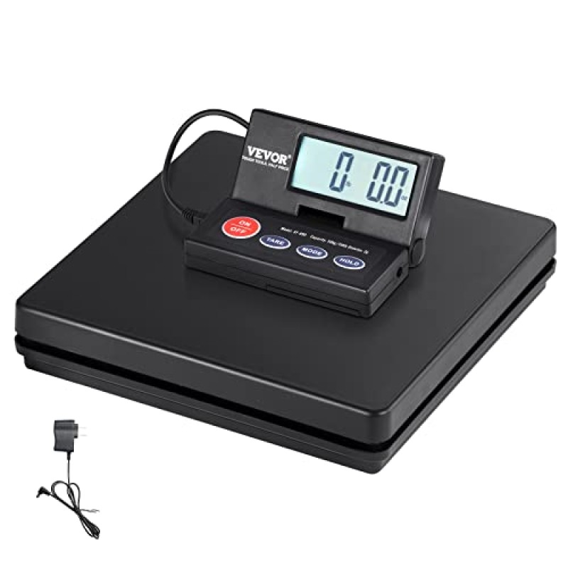 VEVOR Bilancia Digitale Pesa Pacchi di Spedizione Pacchi Postali Uso Commerciale in ABS Carico tra 10g-50kg per Corriere Fattoria, Bilancia per Pacchi 250 x 250 x 43 mm Schermo LCD Funzione Tara Hold - 50kg/2g VEVOR Bilancia Digitale Pesa Pacchi di Spedizione Pacchi Postali Uso Commerciale in ABS Carico tra 10g-50kg per Corriere Fattoria, Bilancia per Pacchi 250 x 250 x 43 mm Schermo LCD Funzione Tara Hold - 50kg/2g