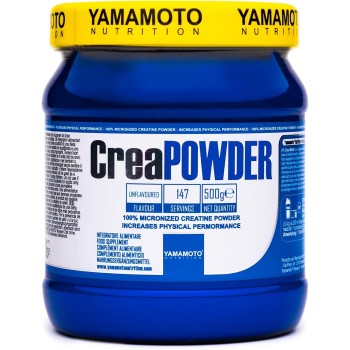 YAMAMOTO NUTRITION, CreaPOWDER 500 gr, Integratore Alimentare di Creatina Monoidrato in Polvere, Integratore per Sportivi Aumenta le Prestazioni Fisiche, Gusto Neutro - 500 grammi