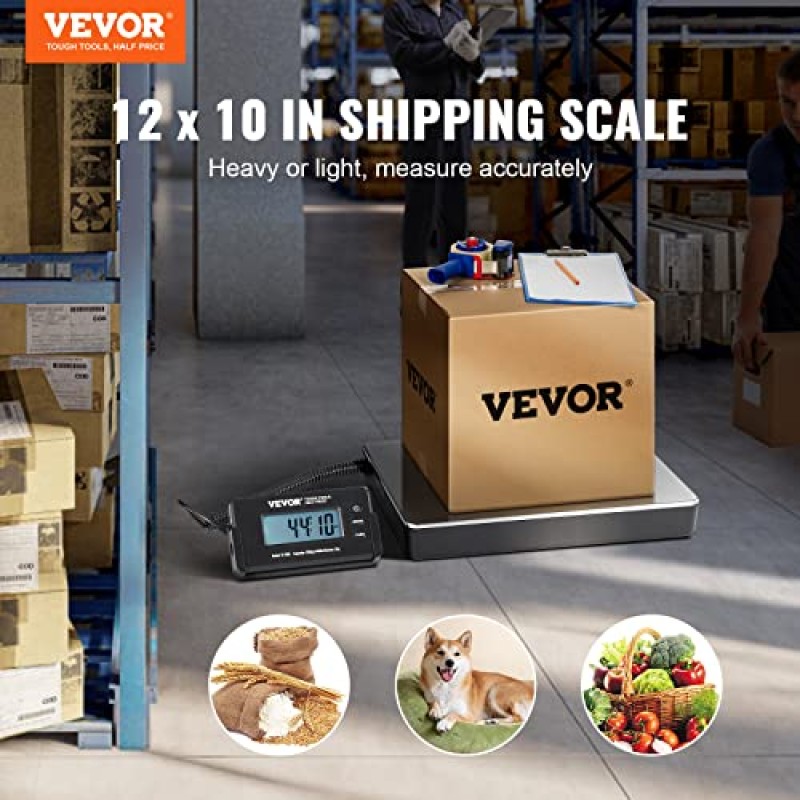 VEVOR Bilancia Digitale Pesa Pacchi di Spedizione Pacchi Postali Uso Commerciale in ABS Carico tra 150 g-200 kg per Corriere Fattoria, Bilancia per Pacchi 309 x 262 x 45 mm Schermo LCD Funzione Tara - 200kg/50g VEVOR Bilancia Digitale Pesa Pacchi di Spedizione Pacchi Postali Uso Commerciale in ABS Carico tra 150 g-200 kg per Corriere Fattoria, Bilancia per Pacchi 309 x 262 x 45 mm Schermo LCD Funzione Tara - 200kg/50g