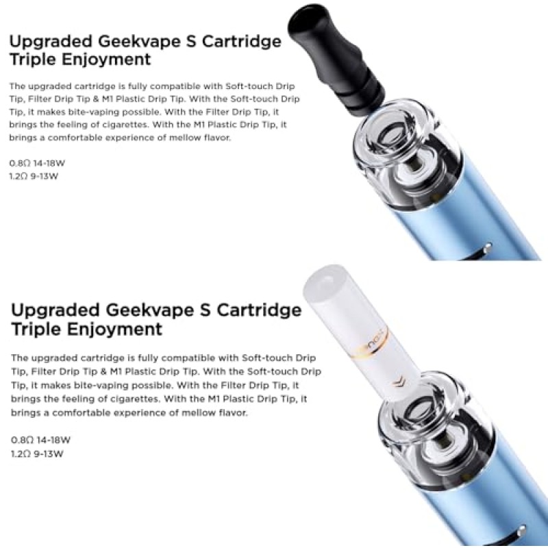 WENAX S3 EVO | GEEKVAPE Wenax S3 (Stylus 3) Pod Kit 18W 1100mAh Batteria | 2ml S Cartuccia 0.8ohm Vaporizzatore - No nicotine, No e-liquid (Blu-) - Blu- WENAX S3 EVO | GEEKVAPE Wenax S3 (Stylus 3) Pod Kit 18W 1100mAh Batteria | 2ml S Cartuccia 0.8ohm Vaporizzatore - No nicotine, No e-liquid (Blu-) - Blu-