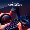 HyperX Cloud III, Cuffie da Gaming con Cavo USB-C, Controlli Audio Integrati, Telaio in Alluminio, Cuscinetti in Memory Foam Rivestiti in Similpelle, Adatto per PS4, Xbox e PC, Nero/Rosso - Rosso