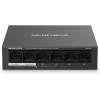 TP-Link Mercusys MS106LP PoE+ Switch 6 Porte con 4 PoE+, 30W per Porta PoE, 40W su Tutte le Porte, 802.3af/at, 2 Porte Uplink per Internet e NVR, Cassa in Metallo, Sdoppiatore Ethernet, Plug&Play