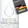 PURIVITA® Alcool Isoproilico 99,9% [500ML] - Alcol Isopropanolo - Isopropyl Alcohol Disinfettante - Alcool Denaturato Etilico - Isopropanol Detergente per Casa, l'industria & l'elettronica - 500 ml (Confezione da 1)