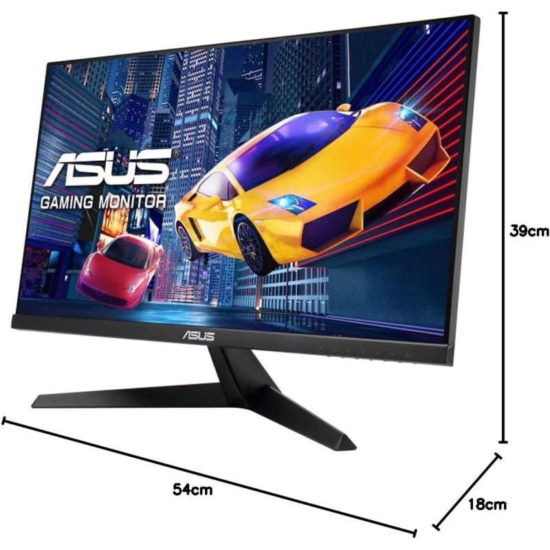 ASUS VY249HGE Eye Care Monitor Gaming 24” pollici FHD (1920 x 1080), IPS 144Hz, SmoothMotion, 1ms (MPRT), FreeSync Premium, Tecnologia Eye Care Plus, Filtro Luce Blu, Anti-sfarfallio, Nero - 24" Full HD IPS ASUS VY249HGE Eye Care Monitor Gaming 24” pollici FHD (1920 x 1080), IPS 144Hz, SmoothMotion, 1ms (MPRT), FreeSync Premium, Tecnologia Eye Care Plus, Filtro Luce Blu, Anti-sfarfallio, Nero - 24" Full HD IPS