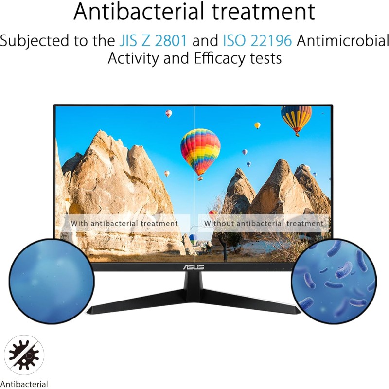 ASUS VY249HGE Eye Care Monitor Gaming 24” pollici FHD (1920 x 1080), IPS 144Hz, SmoothMotion, 1ms (MPRT), FreeSync Premium, Tecnologia Eye Care Plus, Filtro Luce Blu, Anti-sfarfallio, Nero - 24" Full HD IPS ASUS VY249HGE Eye Care Monitor Gaming 24” pollici FHD (1920 x 1080), IPS 144Hz, SmoothMotion, 1ms (MPRT), FreeSync Premium, Tecnologia Eye Care Plus, Filtro Luce Blu, Anti-sfarfallio, Nero - 24" Full HD IPS