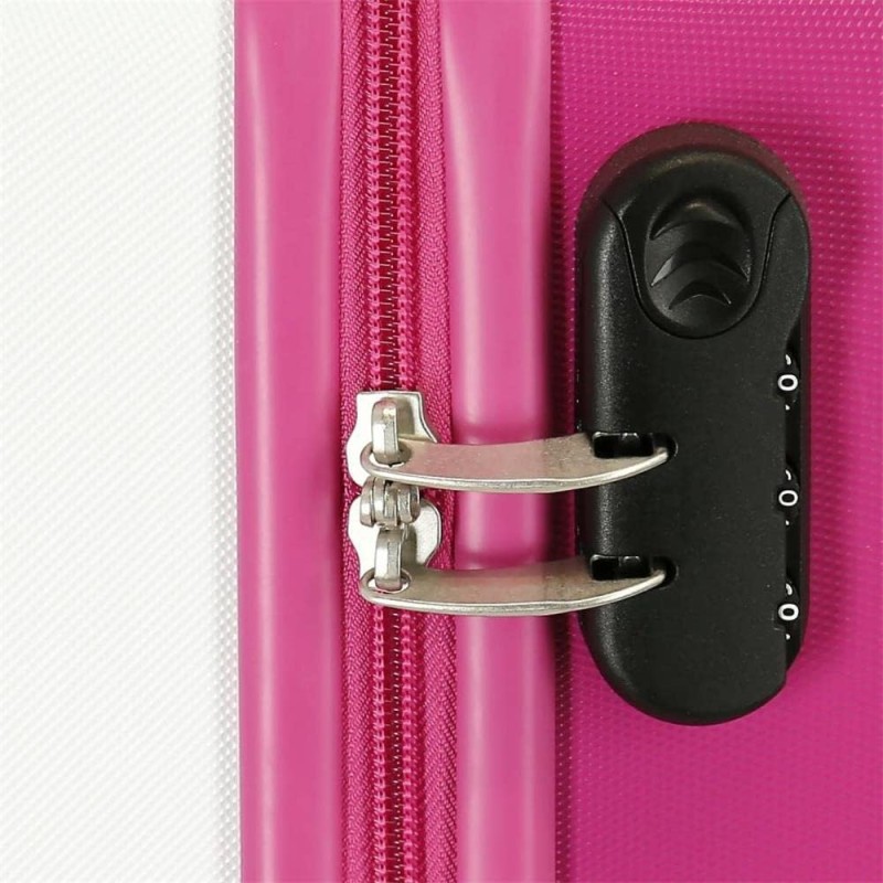 Disney Adorable Stitch Bagagli- Bagagli per bambini Bambine e ragazze Bianco/ Rosa - Valigia cabina Adorabile