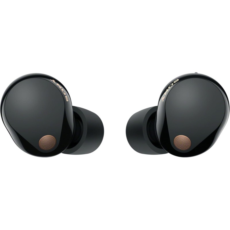 Sony WF-1000XM5 Cuffie Wireless con Noise Cancelling, Bluetooth, Cuffie In-Ear con Microfono, Fino a 24 ore di durata della batteria e Ricarica Rapida, IPX4, Funziona con iOS e Android -Nero - Nero