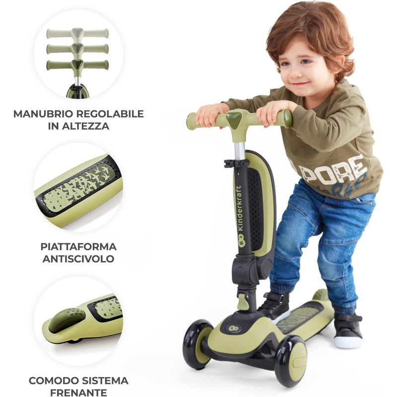 Kinderkraft HALLEY Monopattino - Pink Kinderkraft HALLEY Monopattino - Pink