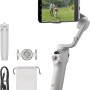 DJI Osmo Mobile 6, stabilizzatore per smartphone a 3 assi, tracciamento degli oggetti, manico integrato, portatile e pieghevole, per Android e iPhone, ideale per vlog, YouTube, TikTok, grigio platino